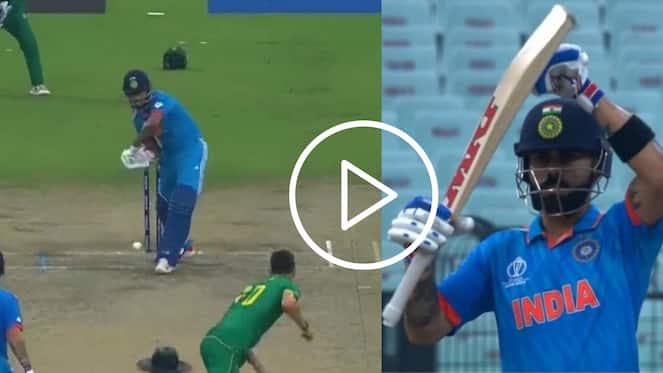 [Watch] Shreyas Iyer's 'Stand & Deliver' Boundary To Reach His Fifty As Kohli Applauds